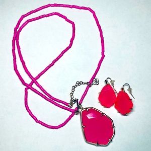 Kendra Scott Beatrix necklace and earrings set